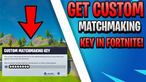how do you get your own custom matchmaking code in fortnite
